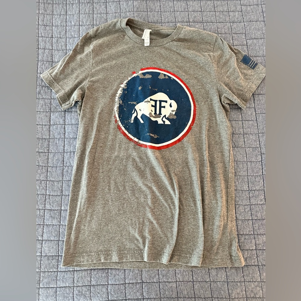Froning Farms (Rich Froning/Crossfit Mayhem) gray t-shirt, Men's size medium